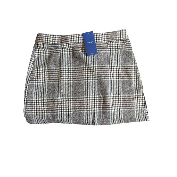 Floerns Women’s Plaid Mini Skirt XL Tan - Picture 1 of 4